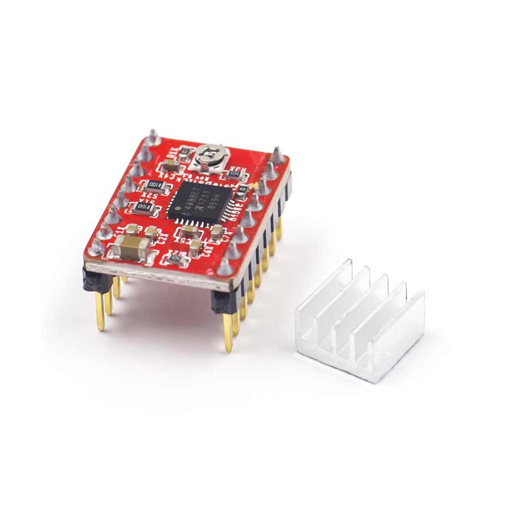 درایور استپر موتور A4988 قرمز رنگ / Reprap A4988 Stepper Motor Driver