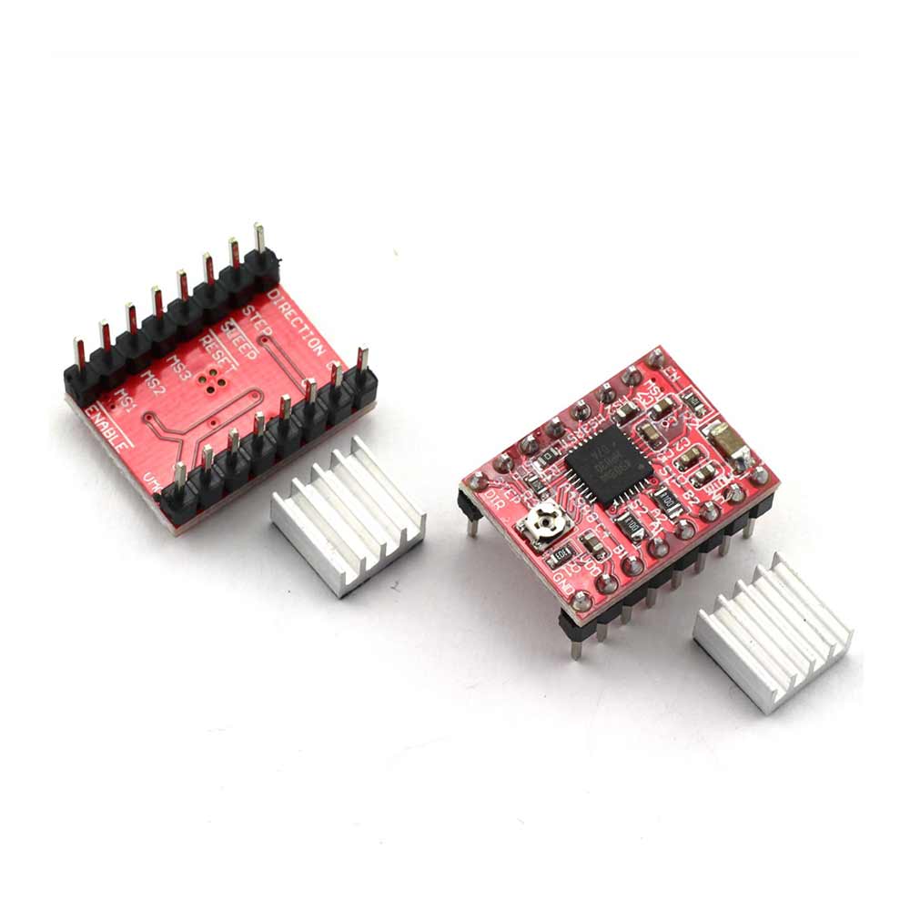 درایور استپر موتور A4988 قرمز رنگ / Reprap A4988 Stepper Motor Driver
