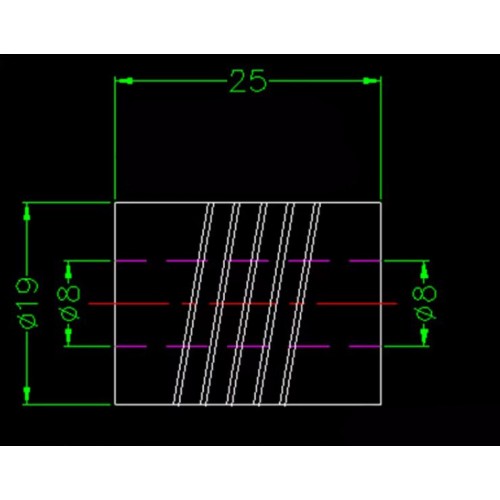 کوپلینگ انعطاف پذیر 5mmX8mm ویژه پرینترهای سه بعدی