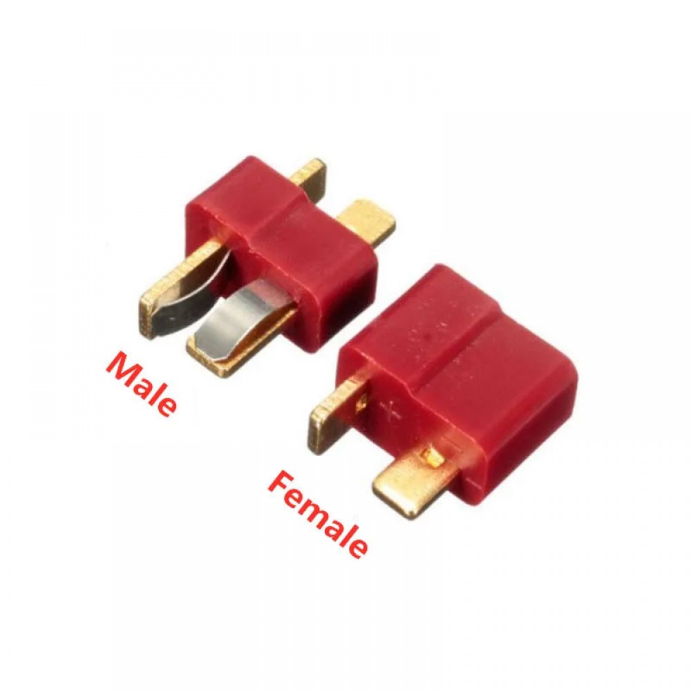 کانکتور تی - T Connector ویژه باتری و منبع تغذیه (یک جفت نری و مادگی)