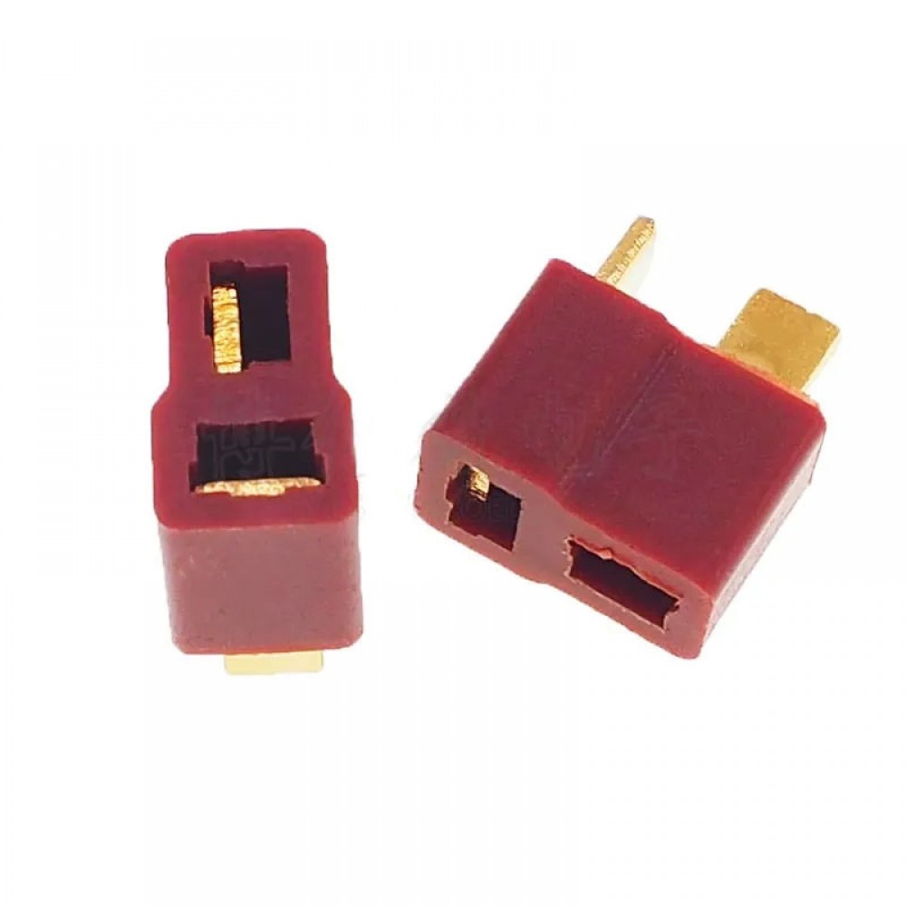 کانکتور تی - T Connector ویژه باتری و منبع تغذیه (یک جفت نری و مادگی)