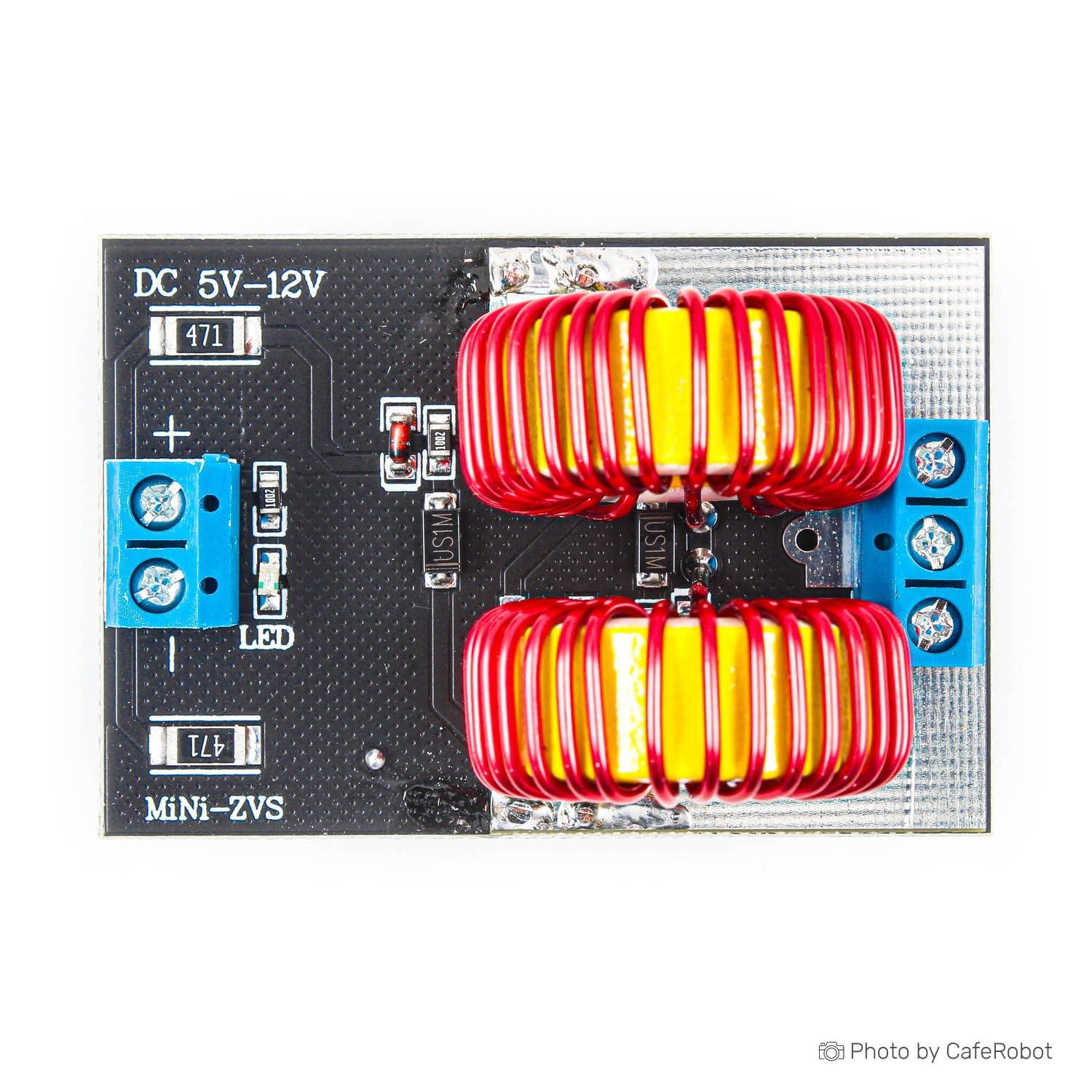 ماژول کوره القایی ZVS دارای محدوده ولتاژ ورودی 5v تا 12v