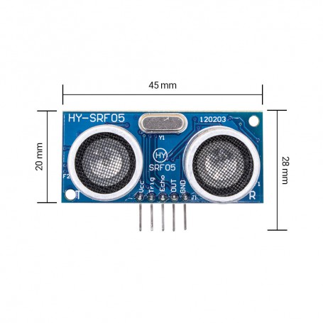 ماژول اولتراسونیک سنجش مسافت SRF05