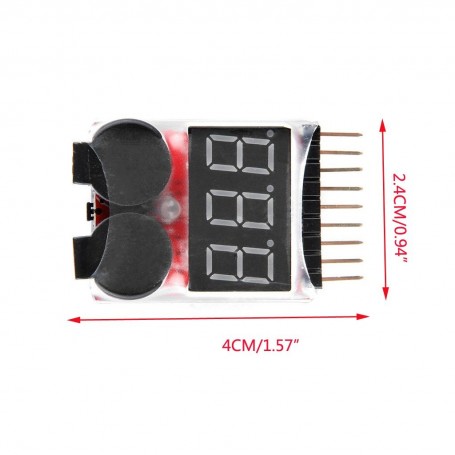 نمایشگر و مانیتورینگ ولتاژ باتری مجهز به آلارم هشدار